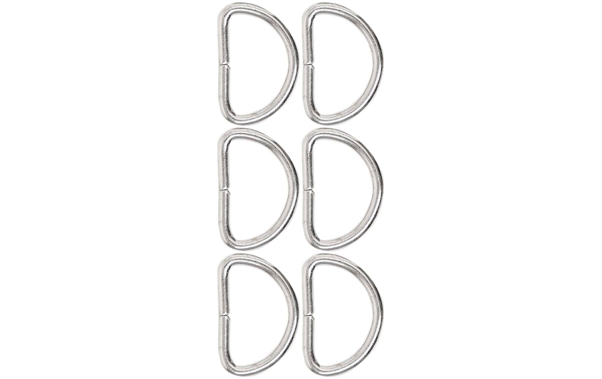 lalana Anhänger D-ring zum Öffnen 32 x 22 mm, 6 Stück