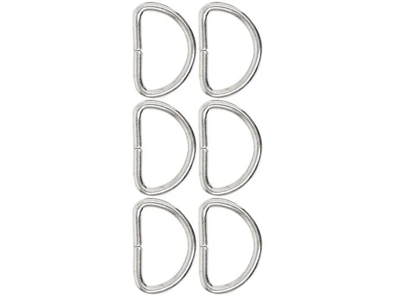 lalana Anhänger D-ring zum Öffnen 32 x 22 mm, 6 Stück lalana Anhänger D-ring zum Öffnen 32 x 22 mm, 6 Stück