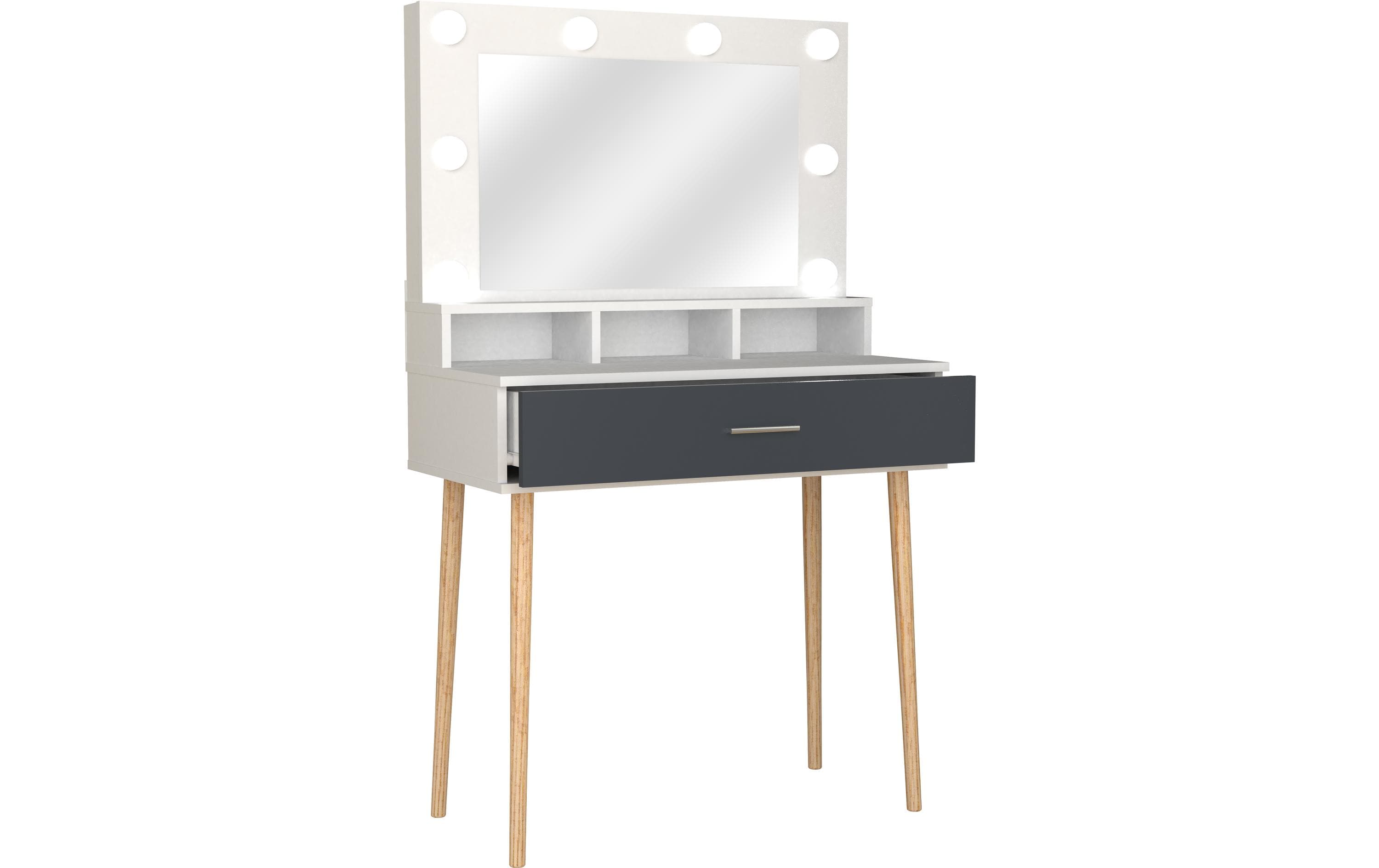 VCM Schminktisch Lindas Anthrazit VCM Schminktisch Lindas Anthrazit