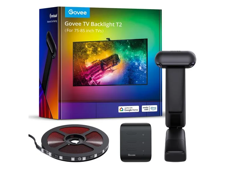 Govee Envisual TV Backlight T2, 75-85, RGBIC, WiFi, BT Govee Envisual TV Backlight T2, 75-85, RGBIC, WiFi, BT