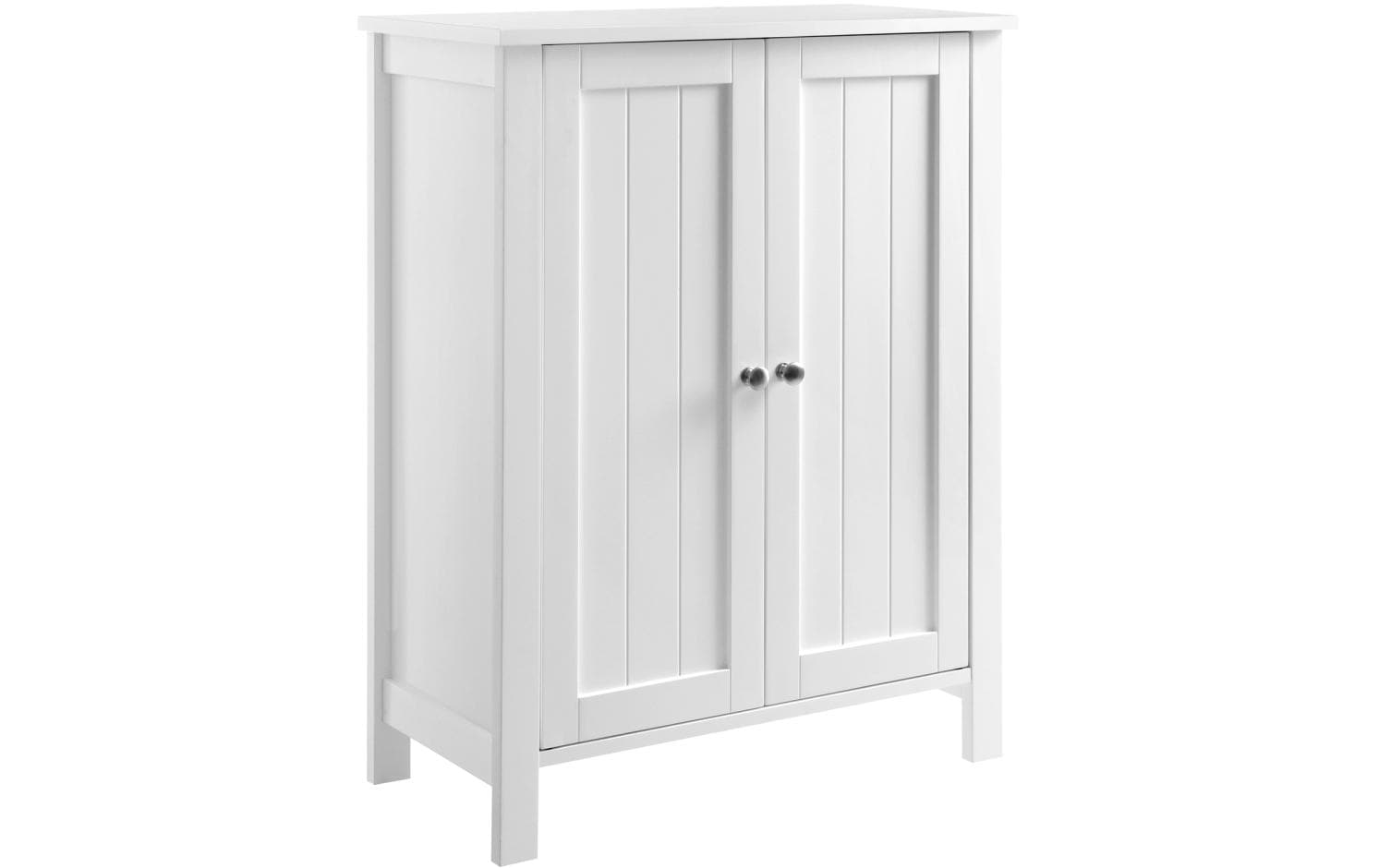 VASAGLE Badezimmerregal mit Doppeltür 60 x 80 cm, Weiss