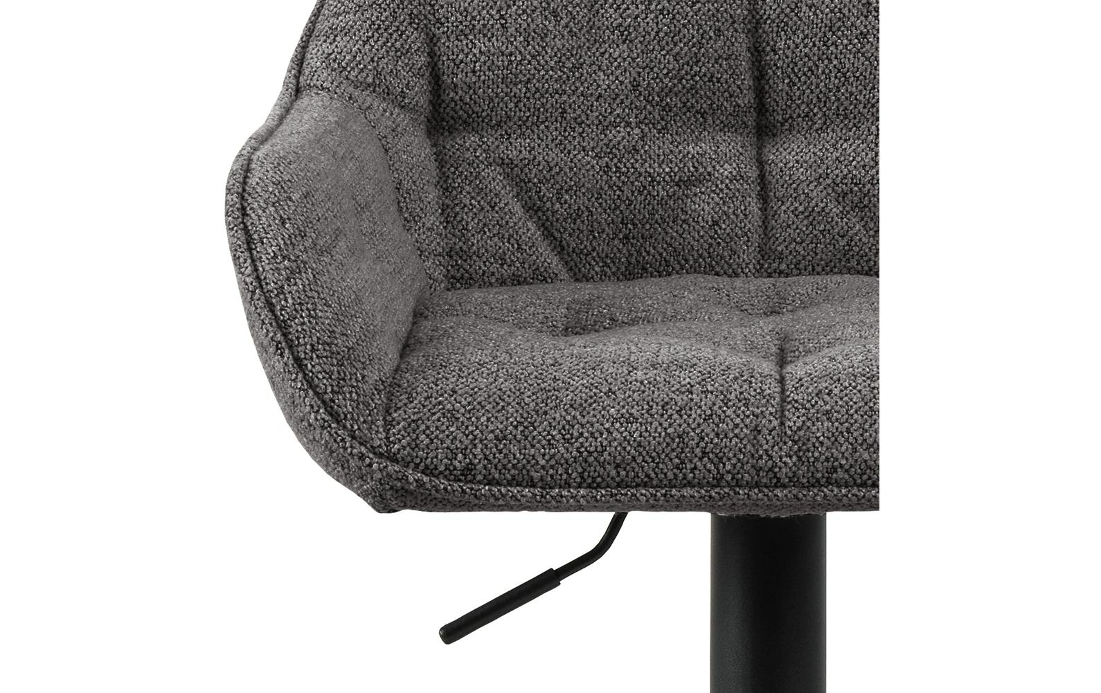 AC Design Barhocker Brooke, 2 Stück, 52 x 109 cm, Anthrazit