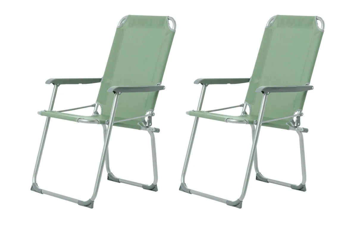 KOOR Campingstuhl Comodo Vert, 2 Stück