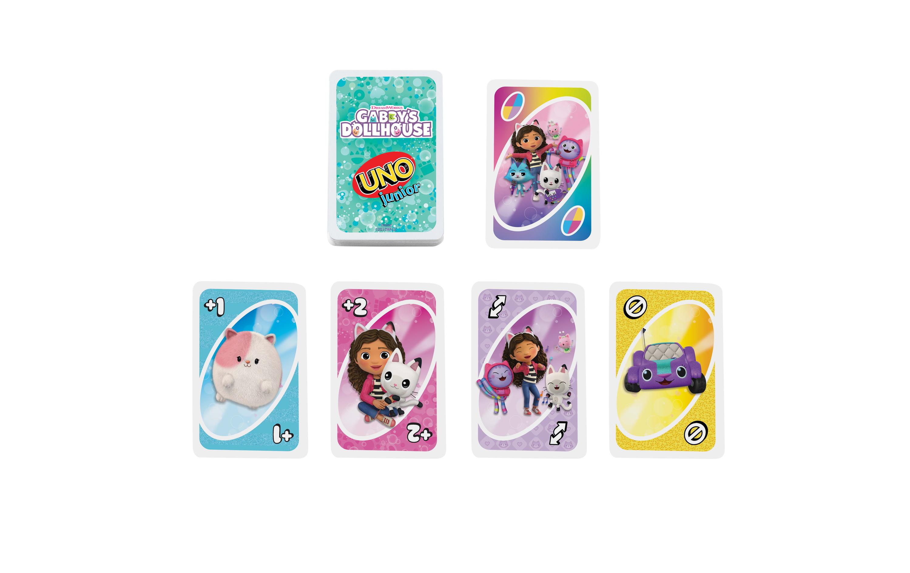 Mattel Spiele Kartenspiel UNO Junior Gabbys Dollhouse