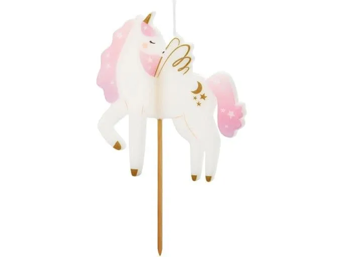Partydeco Kerze Einhorn 9 cm, 1 Stück Partydeco Kerze Einhorn 9 cm, 1 Stück