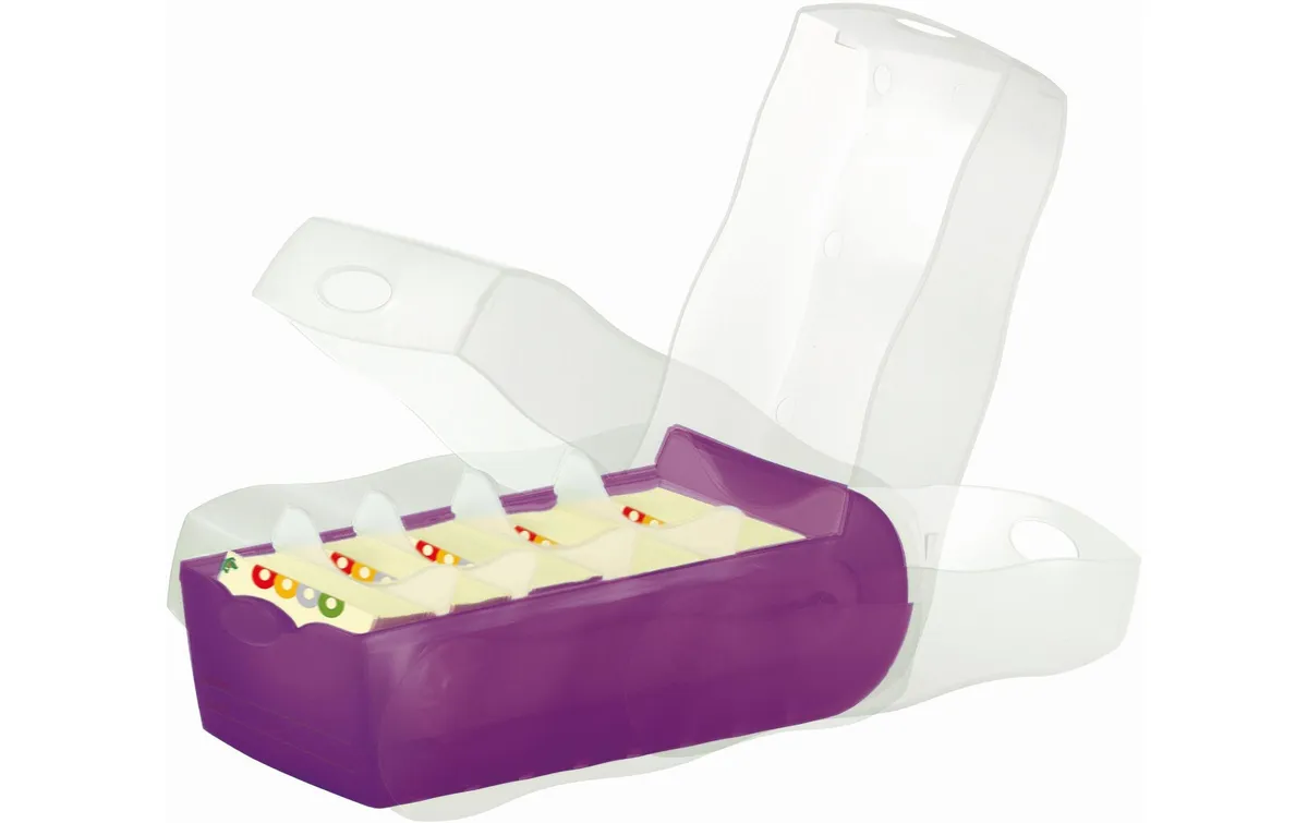 HAN Karteibox Croco A8, Violett HAN Karteibox Croco A8, Violett