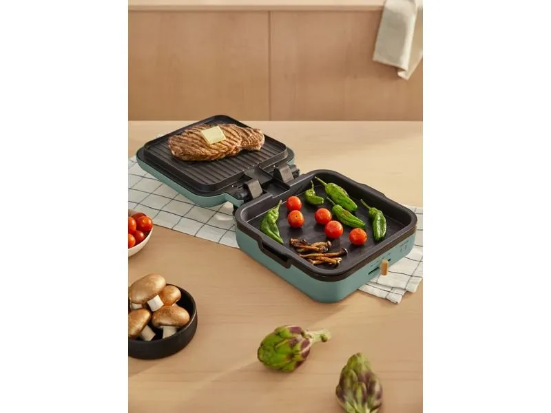 Create Waffeleisen Stone Studio Pro - 180° Salbeigrün