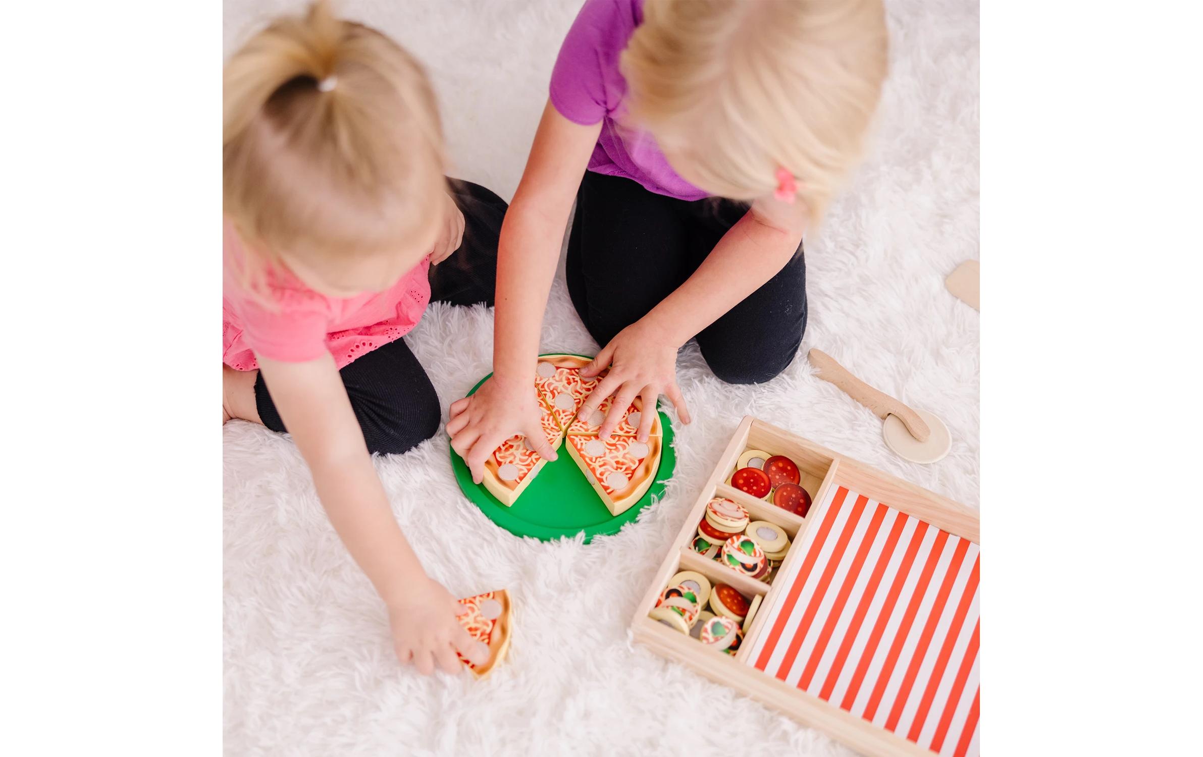Spinmaster Melissa und Doug Pizza Party Holzspielset