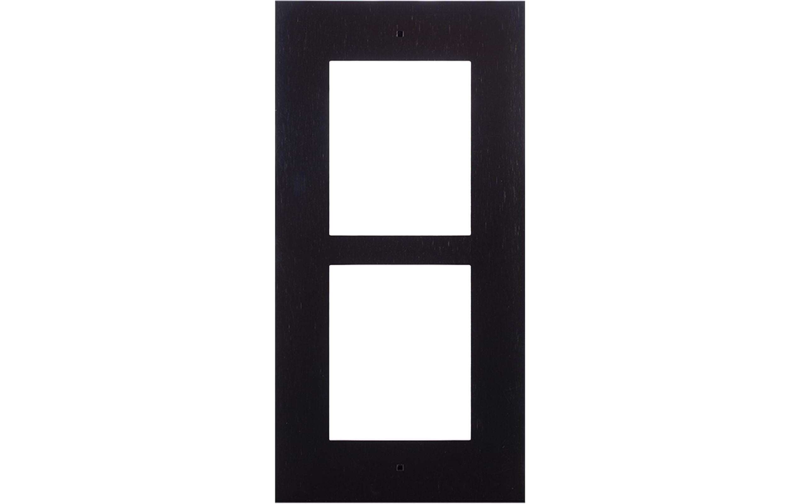 2N Montagerahmen für Wandeinbau - 2 Module, schwarz