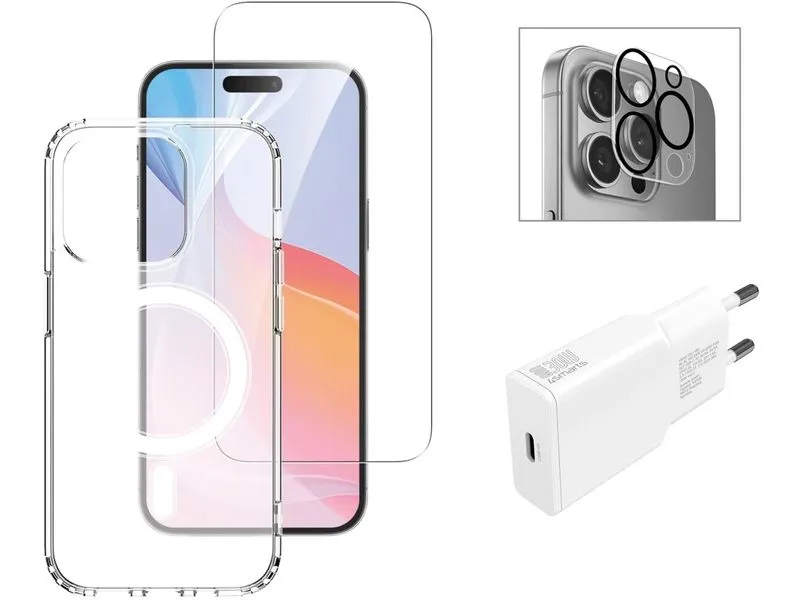 4smarts Back Cover 3in1 Premium Starter Set iPhone 16 Pro 4smarts Back Cover 3in1 Premium Starter Set iPhone 16 Pro