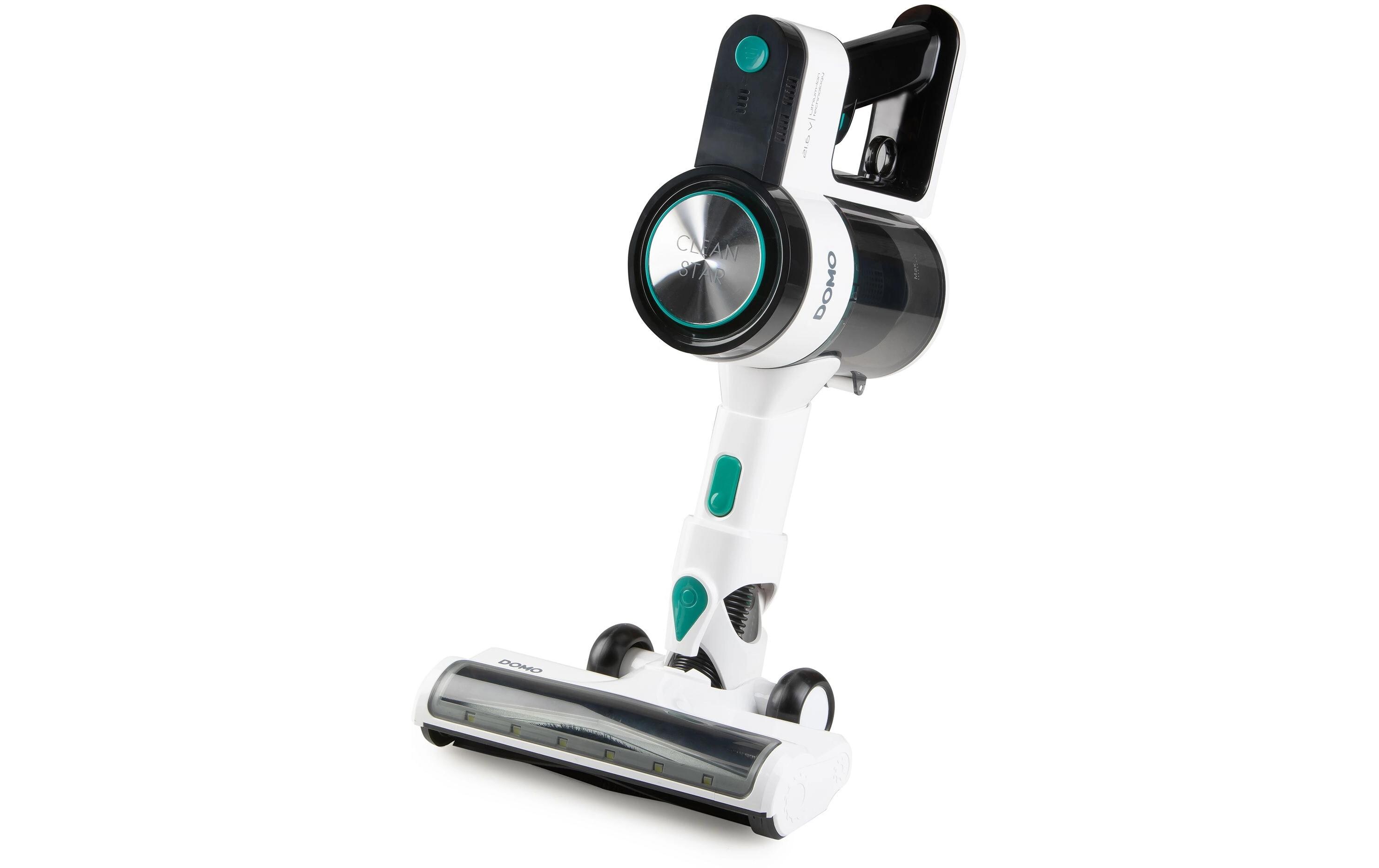 Domo Akku-Hand- und Stielsauger DO241SV Grün/Schwarz/Weiss