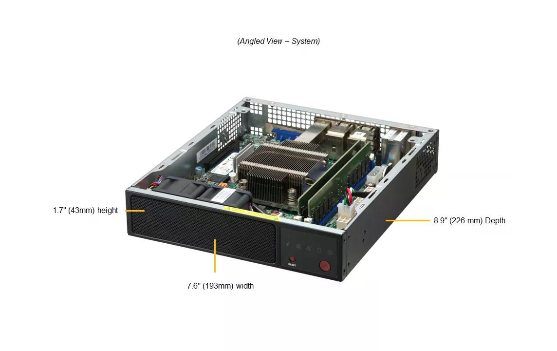 Supermicro Barebone IoT SuperServer SYS-E200-12A-4C