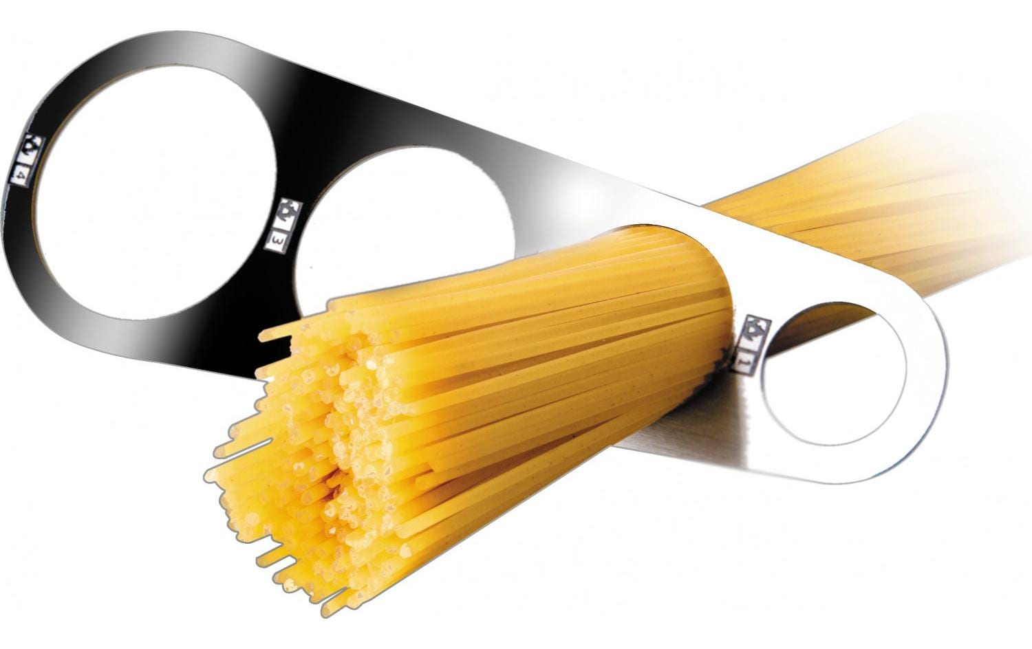 Ibili Nudel- und Spaghettimesser aus Edelstahl 16.5 cm Silber
