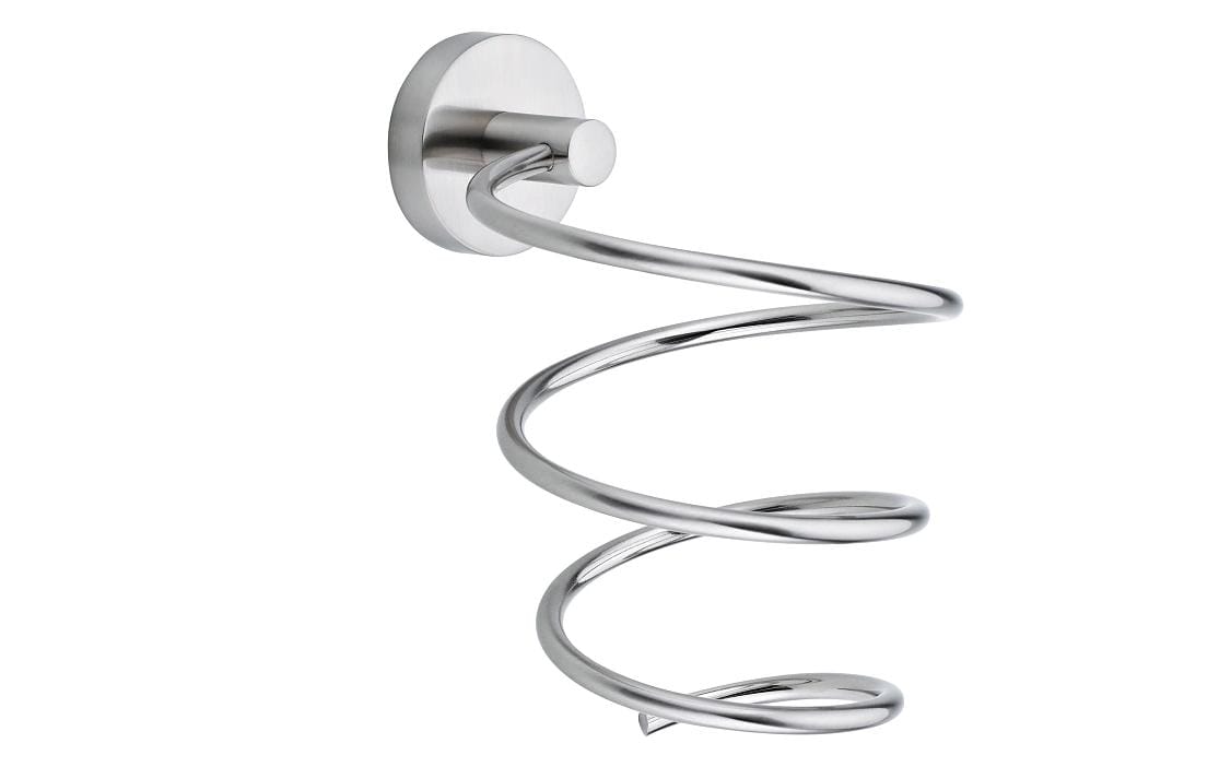 tesa Moon Fönhalterung ohne Bohren, silber