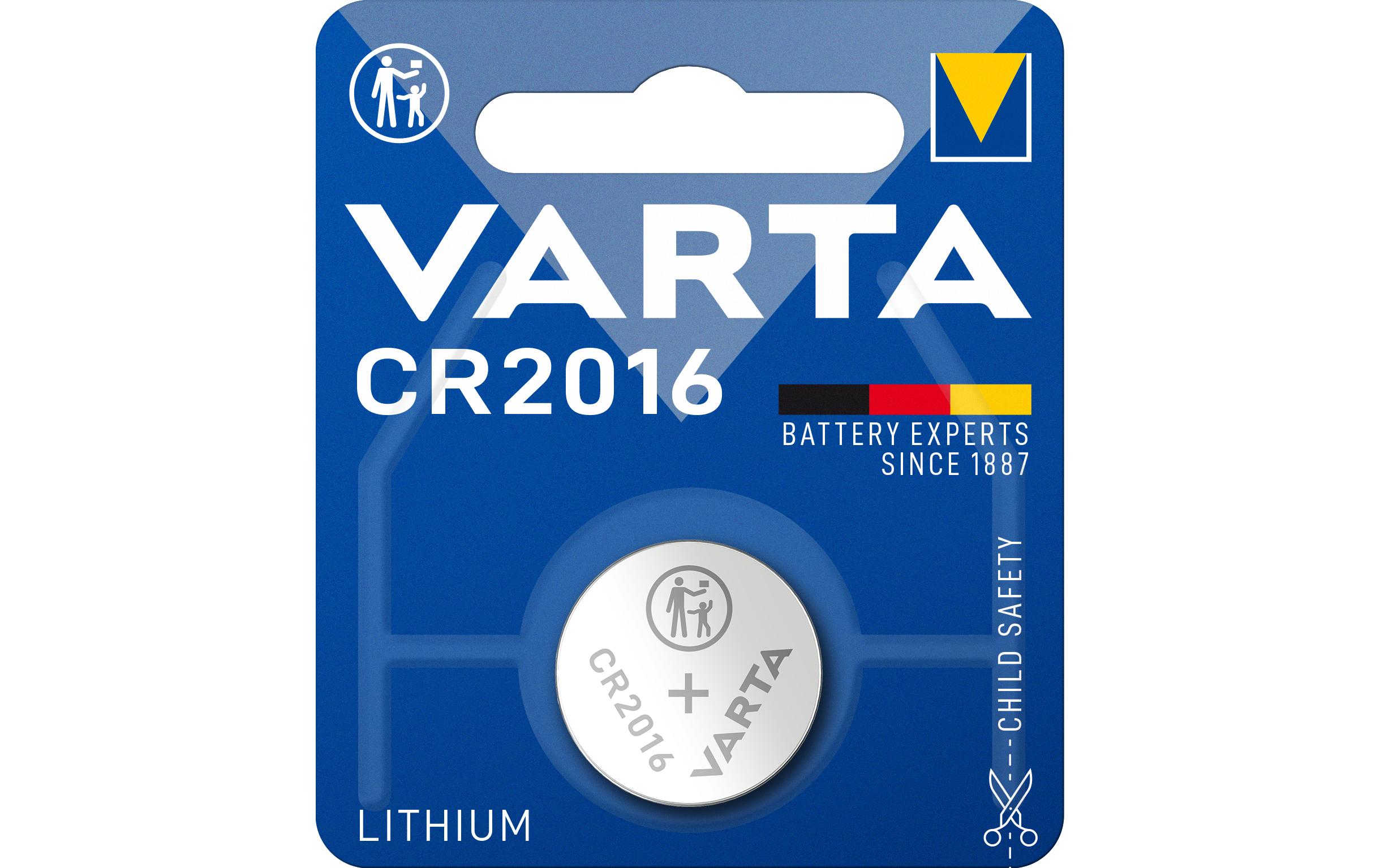 Varta Knopfzelle CR2016 1 Stück