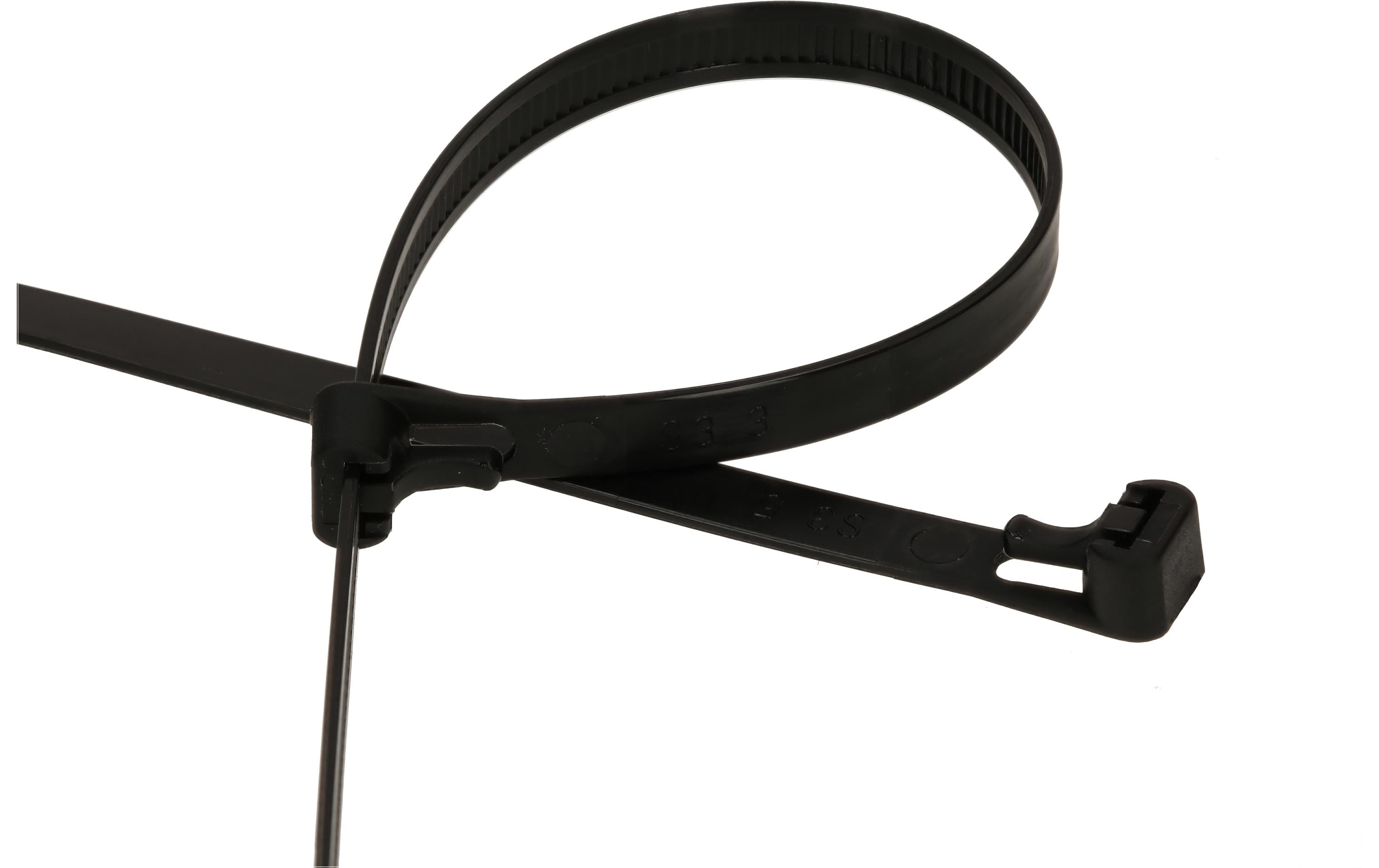 Max Hauri Kabelbinder 20 Stück Schwarz 300 mm x 7.5 mm