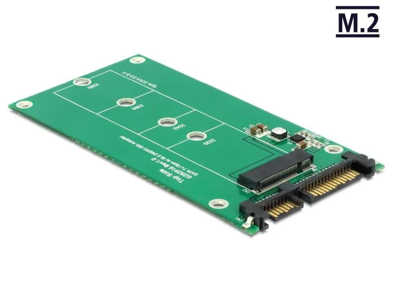 Delock Konverter SATA 22 Pin > M.2 NGFF ohne Rahmen Delock Konverter SATA 22 Pin > M.2 NGFF ohne Rahmen