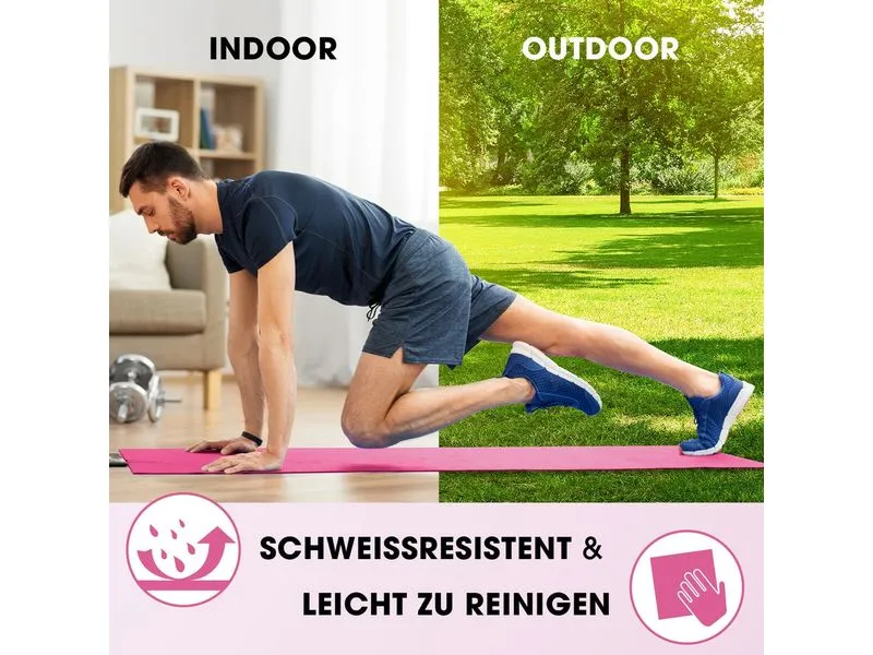 World Fitness Fitnessmatte Jivan 183 cm x 61 cm, Pink