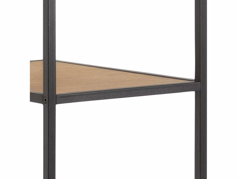 AC Design Garderobe Seaford 77 x 45 x 165 cm, Eiche/Schwarz