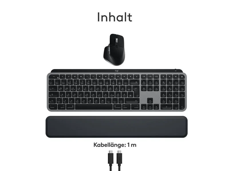 Logitech Tastatur-Maus-Set MX Keys S Combo for Mac Logitech Tastatur-Maus-Set MX Keys S Combo for Mac