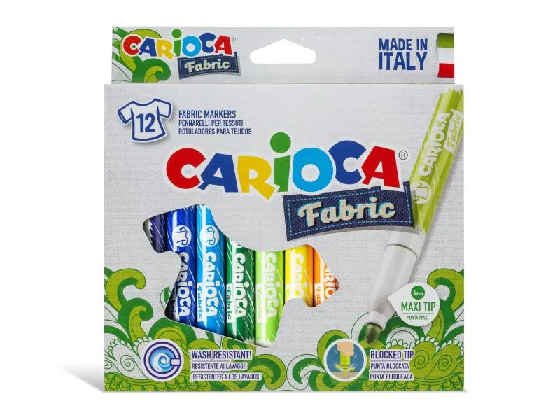 Carioca Textilmarker Fabric 12 Stück Carioca Textilmarker Fabric 12 Stück