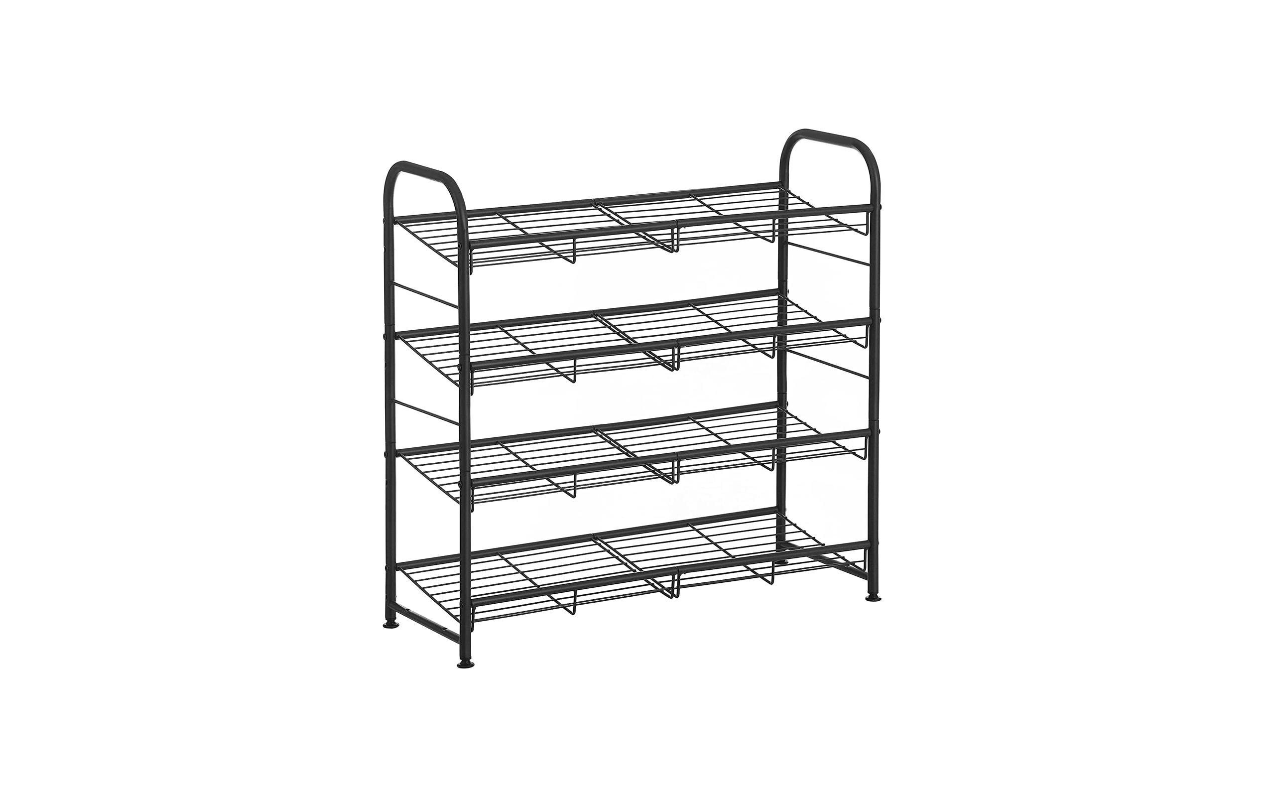 Songmics Schuhregal 68.5 x 65 cm, Schwarz