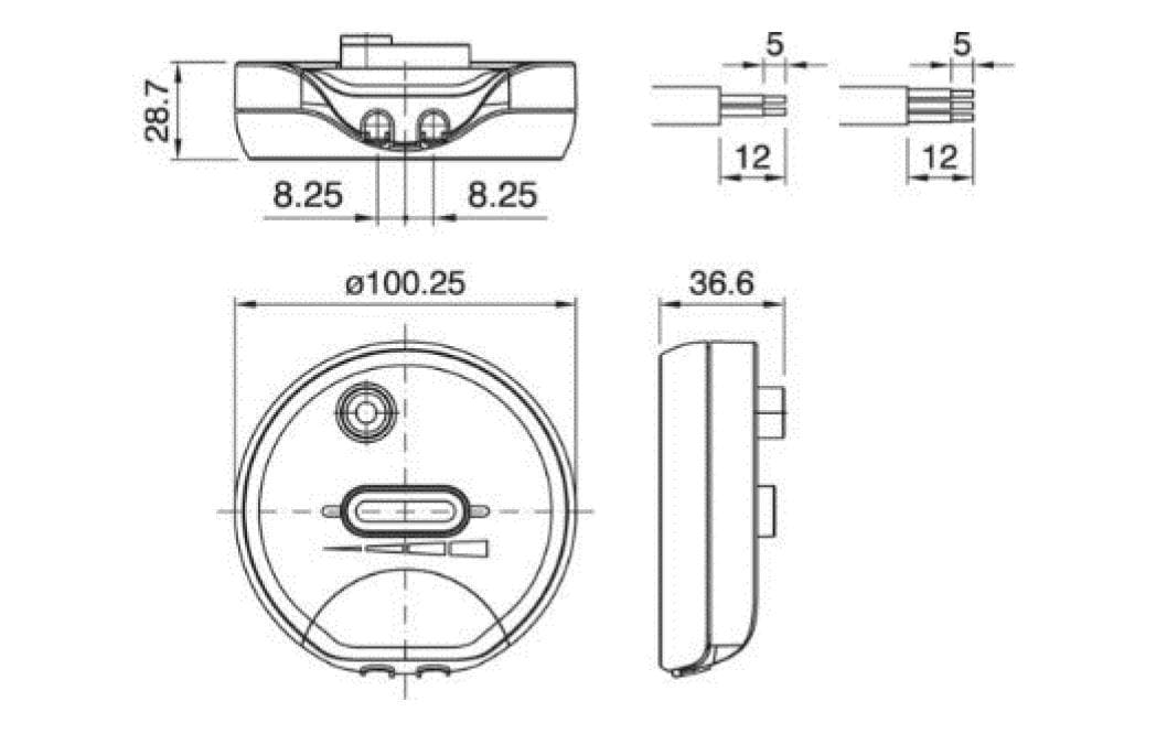 Elbro Universal-Tisch-/Bodendimmer 200 W Schwarz Elbro Universal-Tisch-/Bodendimmer 200 W Schwarz