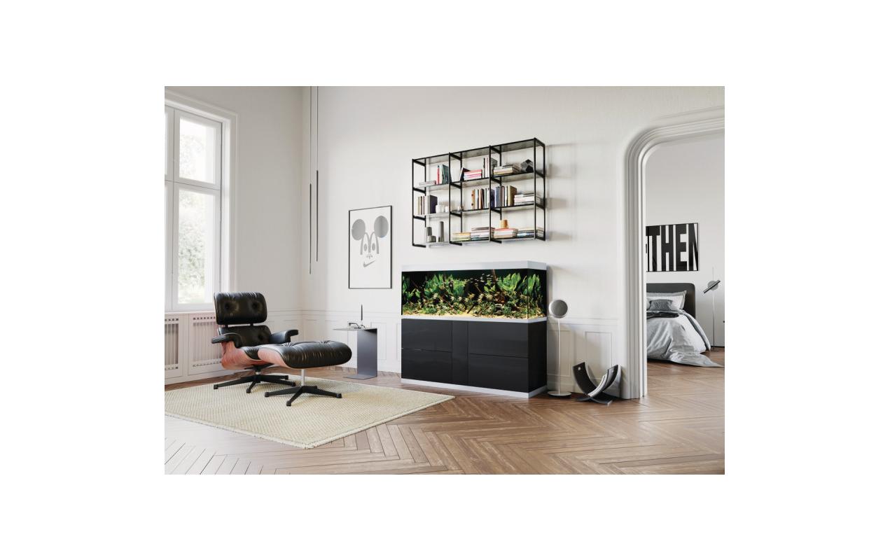 OASE Aquarienkombination HighLine optiwhite 600, Schwarz, 580 l