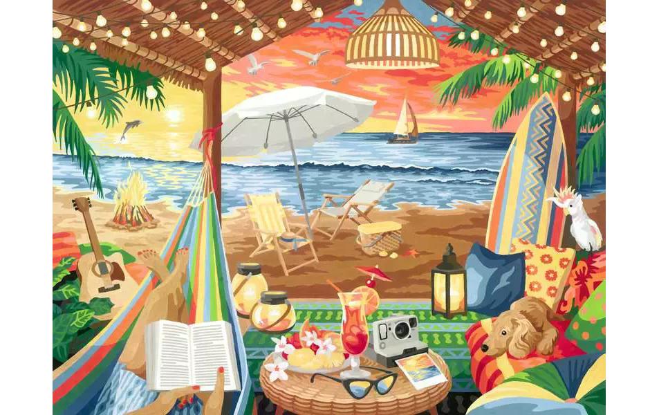 Ravensburger Malen nach Zahlen CreArt – Cozy Cabana