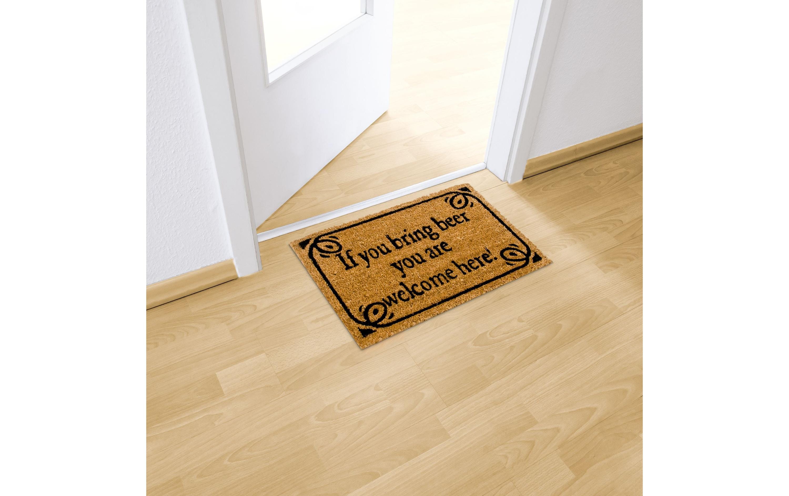 relaxdays Fussmatte Bring Beer 40 cm x 60 cm