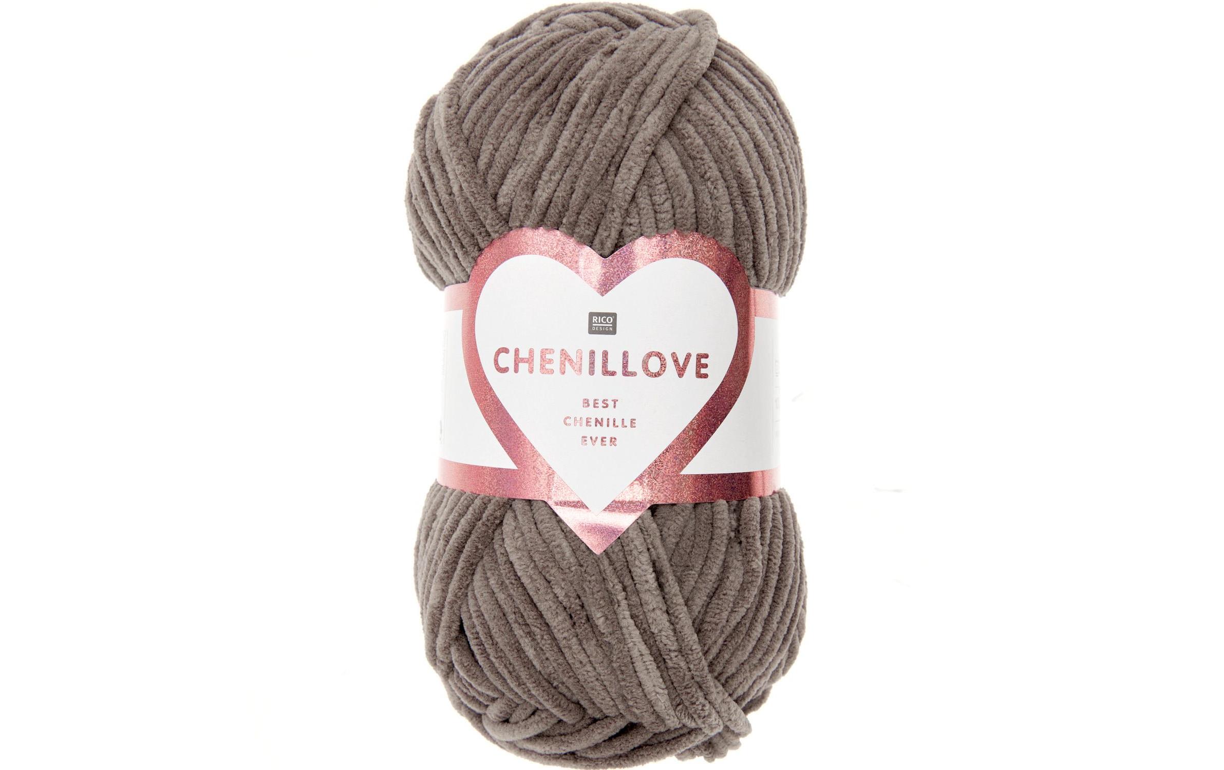 Rico Design Wolle Chenillove 100 g, Braun