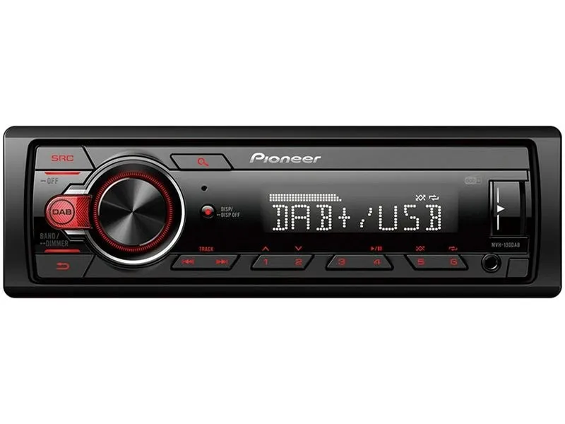 Pioneer Autoradio MVH-130DABAN 1 DIN