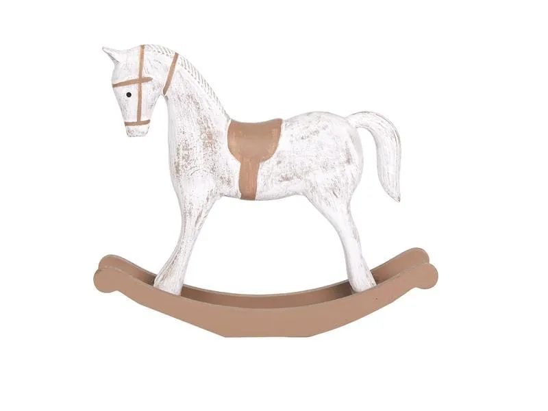 CHALET Weihnachtsfigur Schaukelpferd Weiss CHALET Weihnachtsfigur Schaukelpferd Weiss