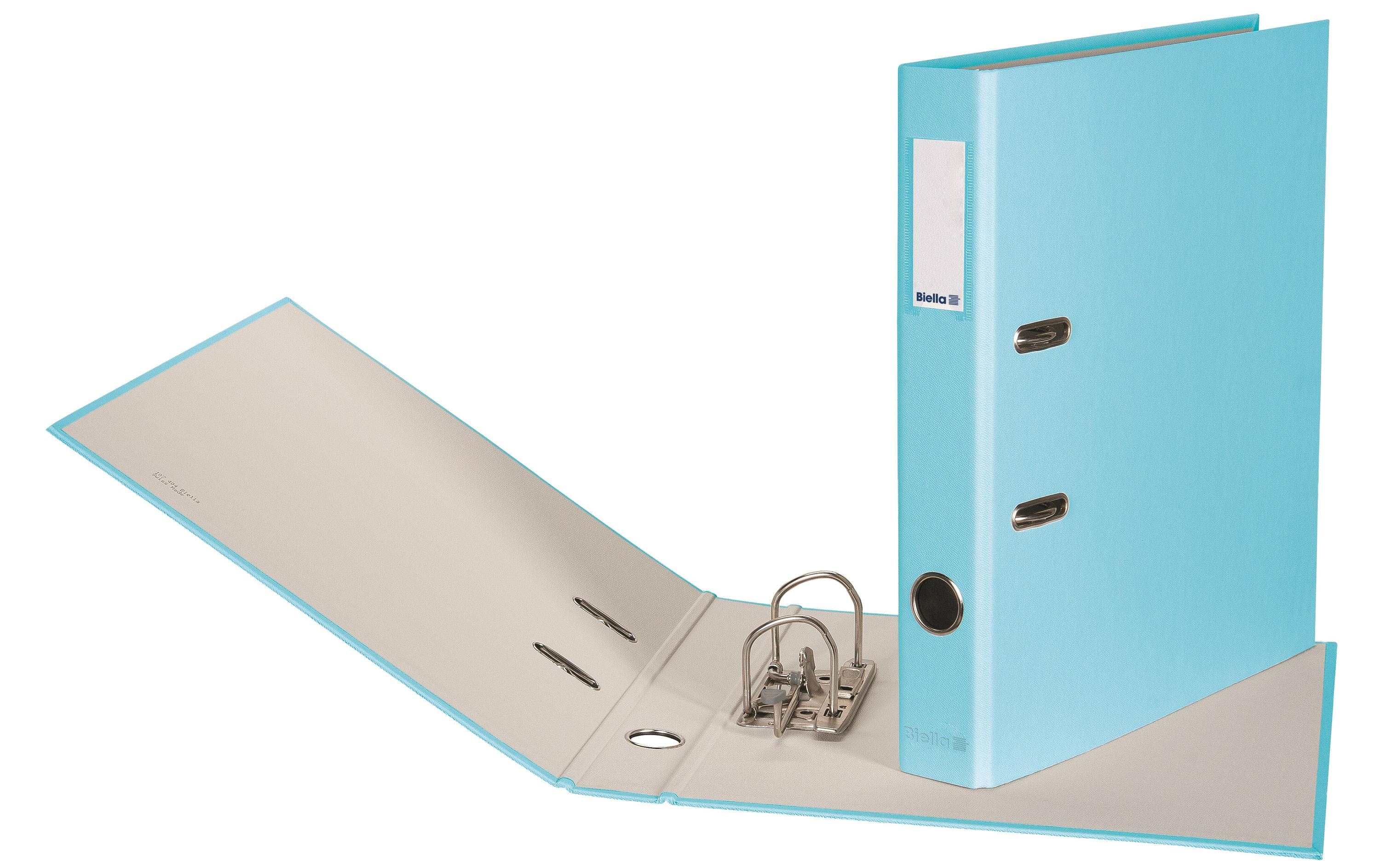 Biella Ordner Plasticolor A4 4 cm, Hellblau