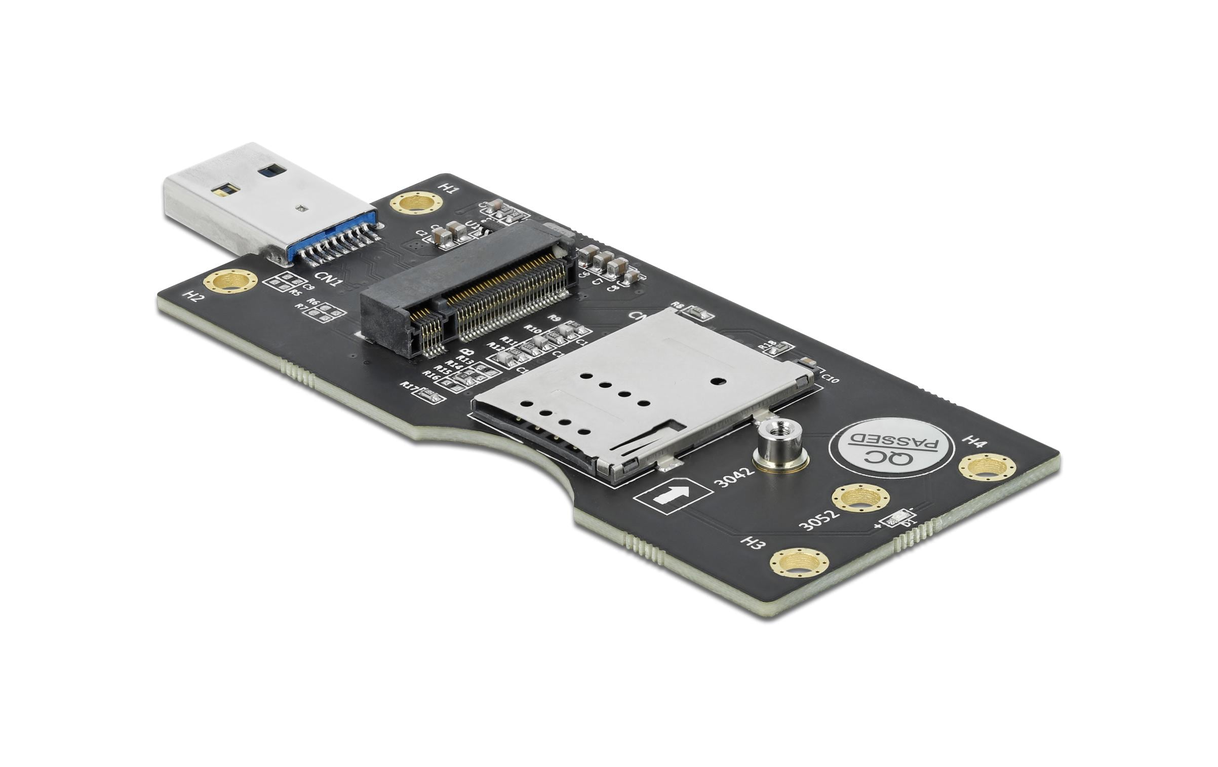 Delock Externes Gehäuse USB 3.0 zu M.2 mit SIM Slot Delock Externes Gehäuse USB 3.0 zu M.2 mit SIM Slot