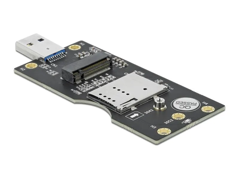 Delock Externes Gehäuse USB 3.0 zu M.2 mit SIM Slot Delock Externes Gehäuse USB 3.0 zu M.2 mit SIM Slot