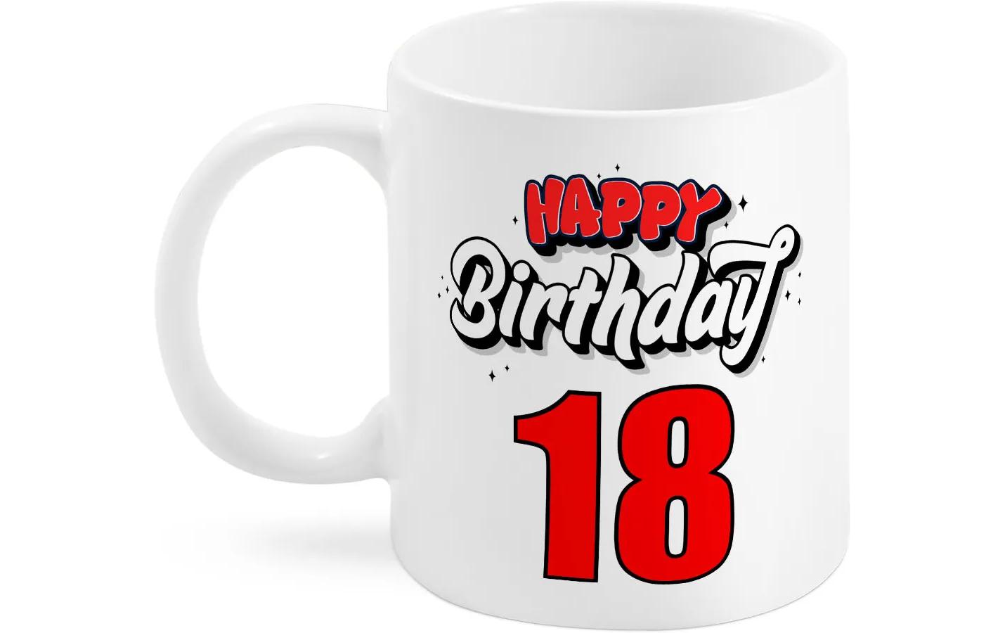 Trendcompany Tasse 18. Geburtstag