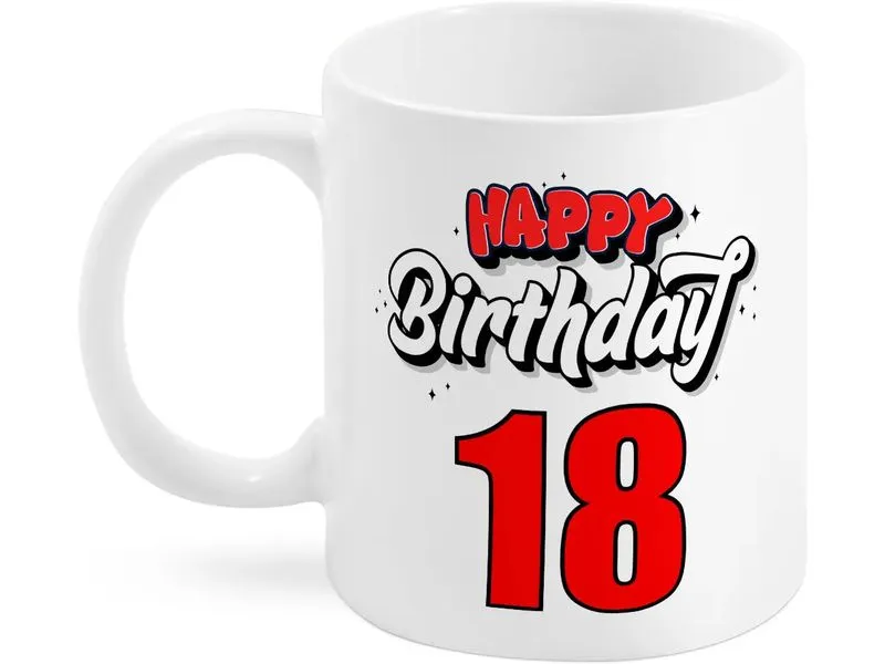 Trendcompany Tasse 18. Geburtstag Trendcompany Tasse 18. Geburtstag