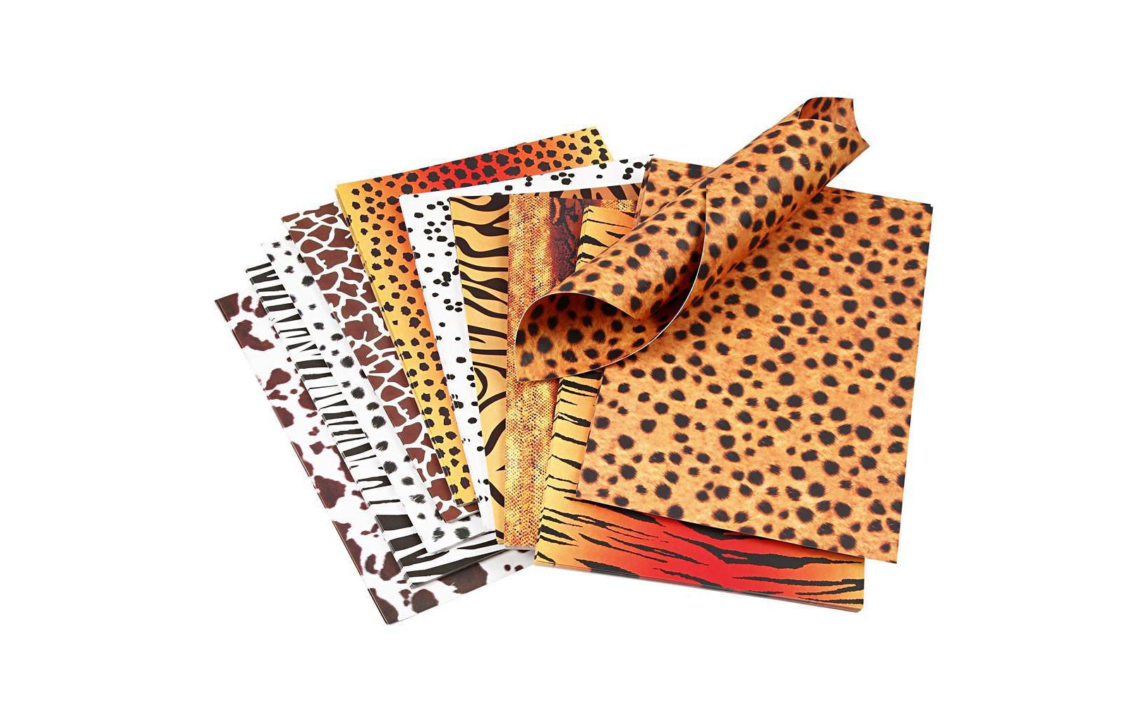 Creativ Company Bastelpapier Animal Print A4, 10 Blatt