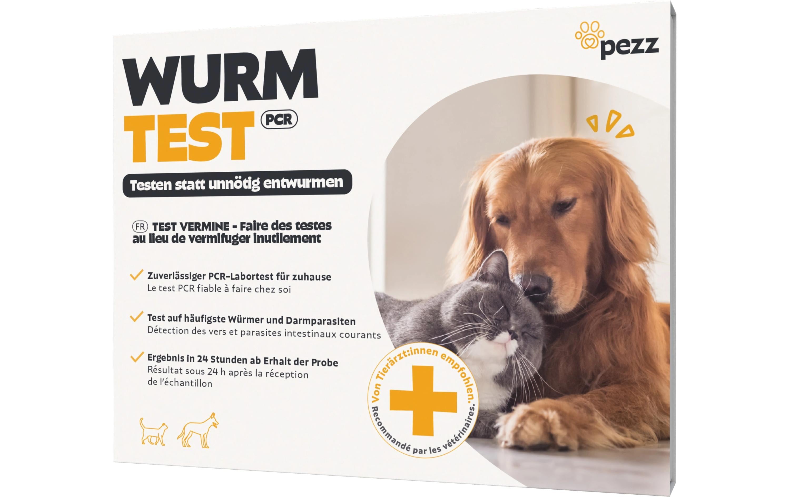 pezz PCR Wurmtest für Hunde und Katzen