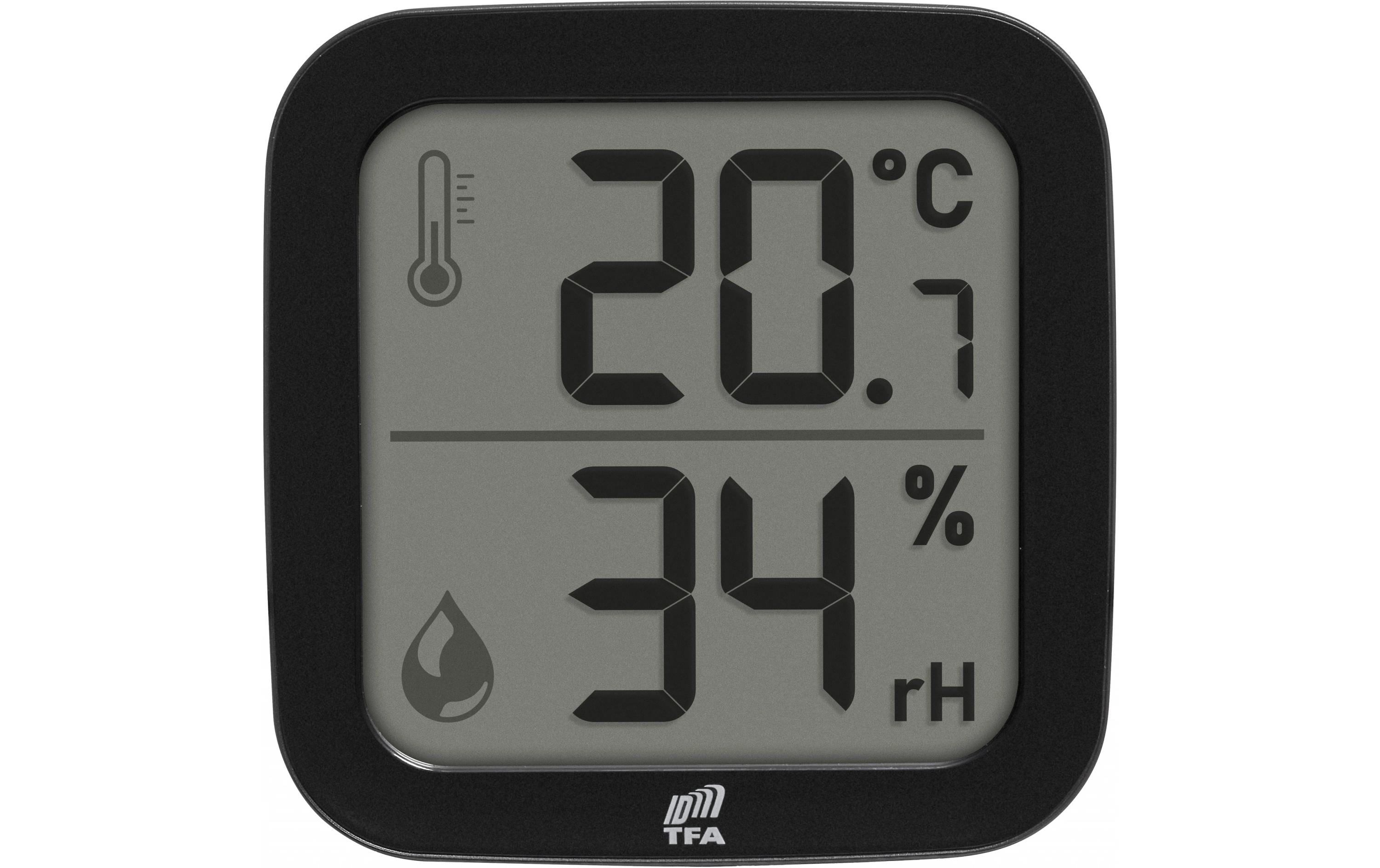TFA Dostmann Thermo-Hygro-Sender Indoor Schwarz