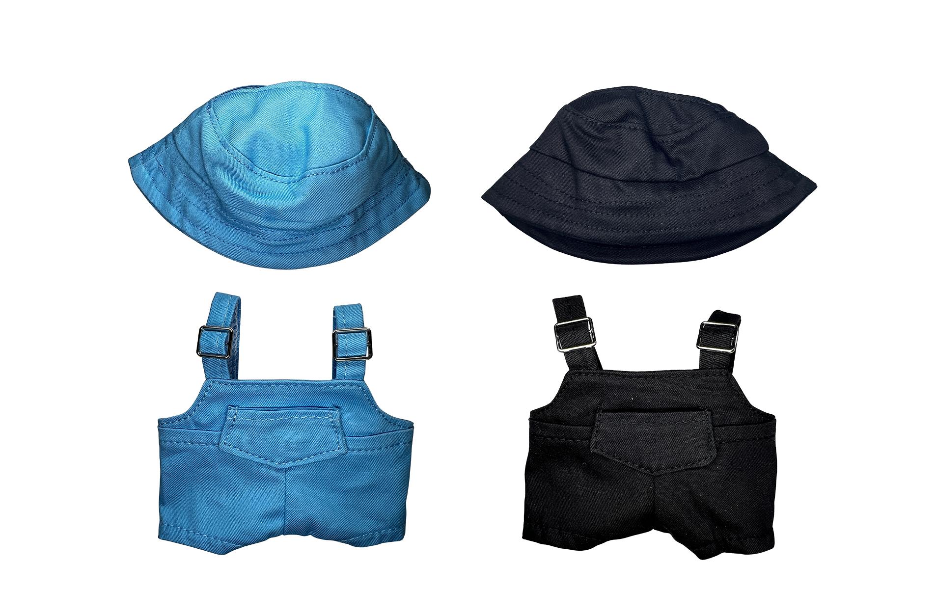 Nize Puppenkleidung Labubu Outfit Fischer, Schwarz/Blau