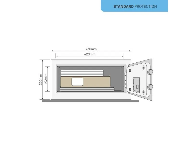 Yale Möbeltresor Value Safe Laptop, 24 l