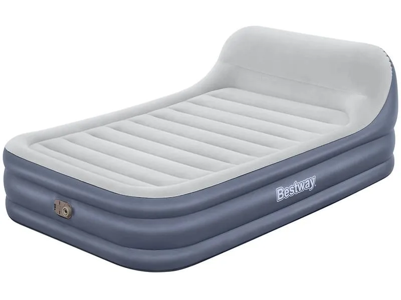 Bestway Luftbett Tritech Sleekflow Headboard Blau/Grau, 226 x 152 cm Bestway Luftbett Tritech Sleekflow Headboard Blau/Grau, 226 x 152 cm
