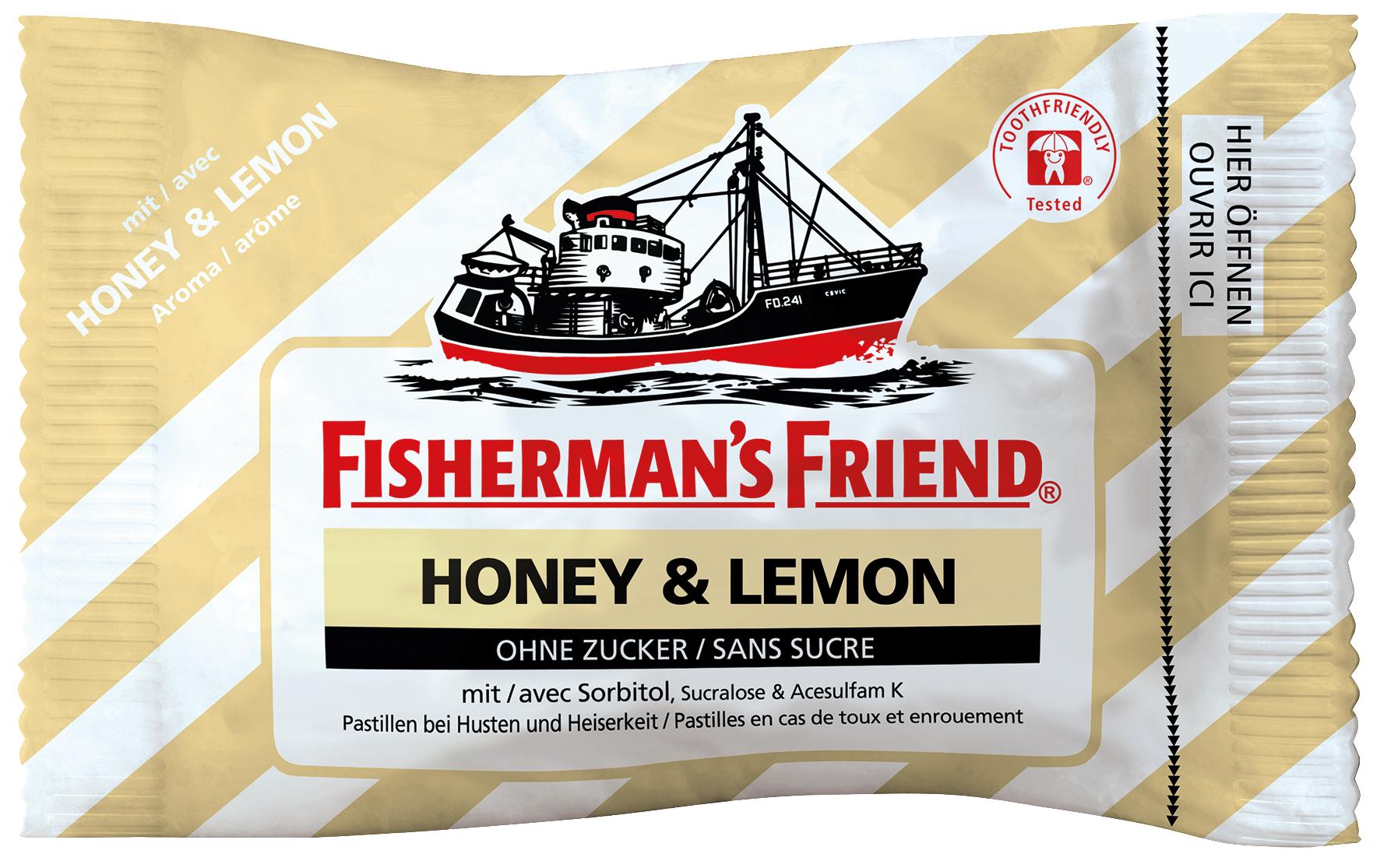 Fisherman's Bonbons Honey & Lemon ohne Zucker 25 g