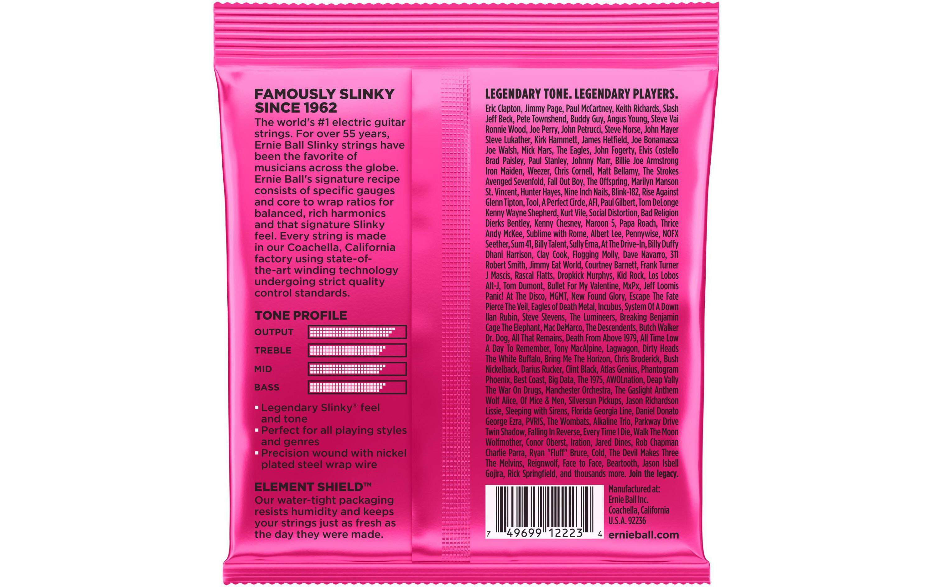 Ernie Ball Gitarrensaiten 2223 Slinky Nickel – Super 09-42