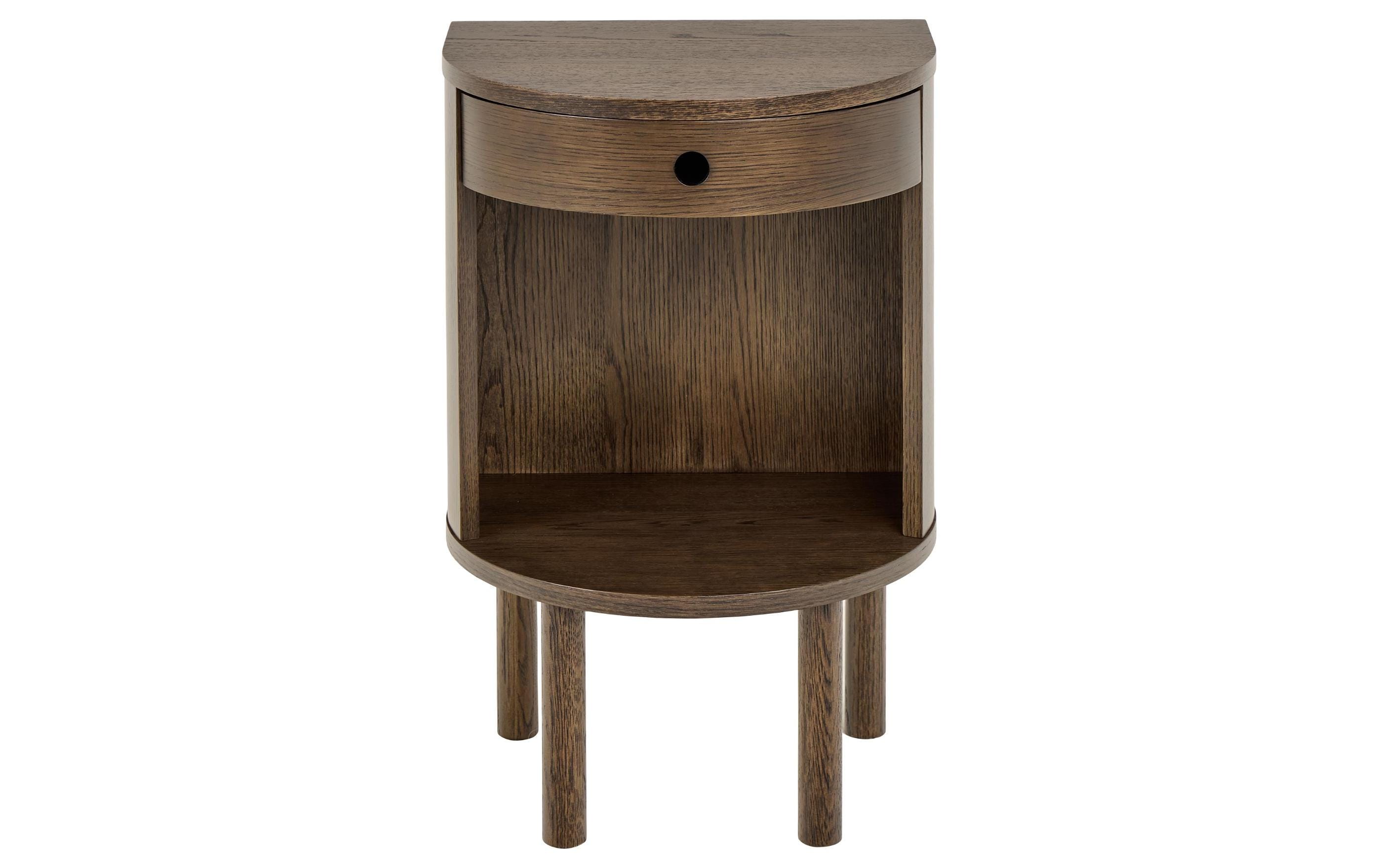 AC Design Nachttisch Paron Dunkelbraun, 40 x 31.5 x 60 cm