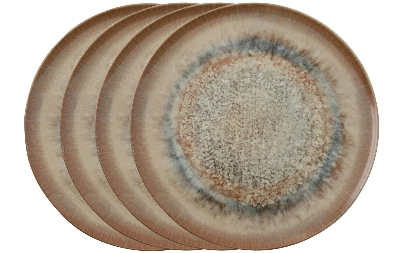 Arthur Krupp Speiseteller Galaxy Venus 4 Stück,Braun