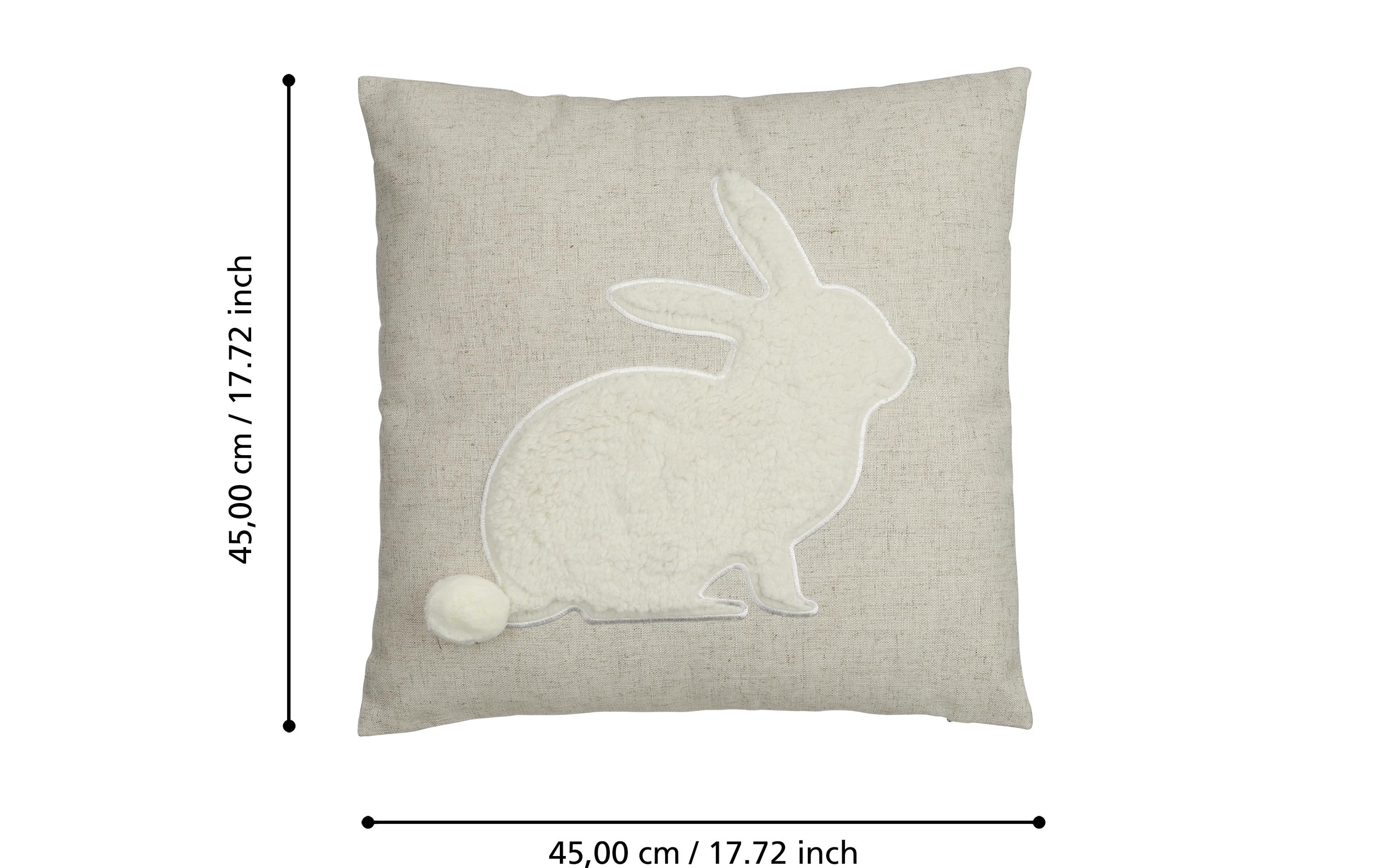 EGLO Kissen Chevery 45 cm x 45 cm, Braun