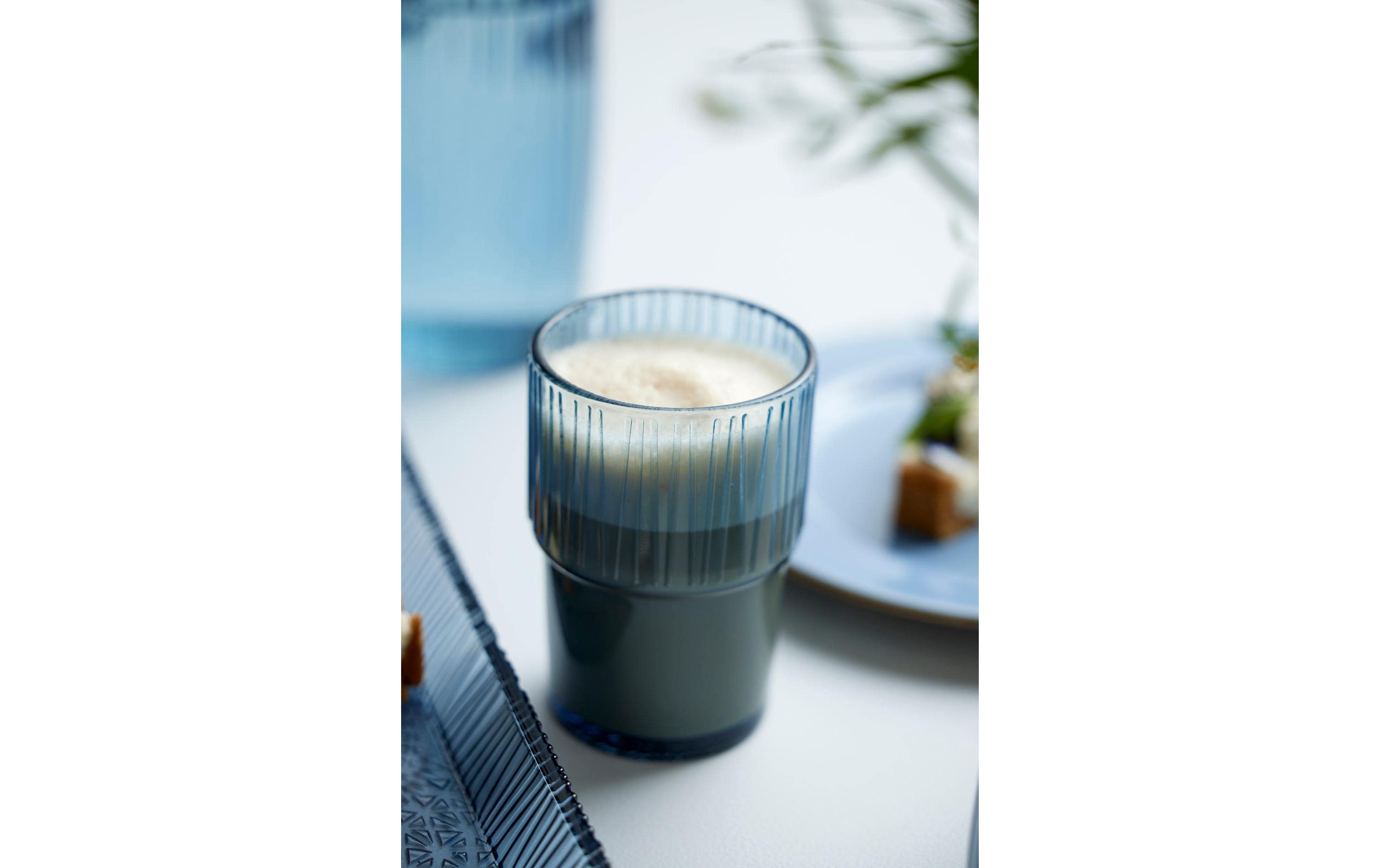 Bitz Latte Macchiato Becher Kusintha 380 ml, 4 Stück, Blau